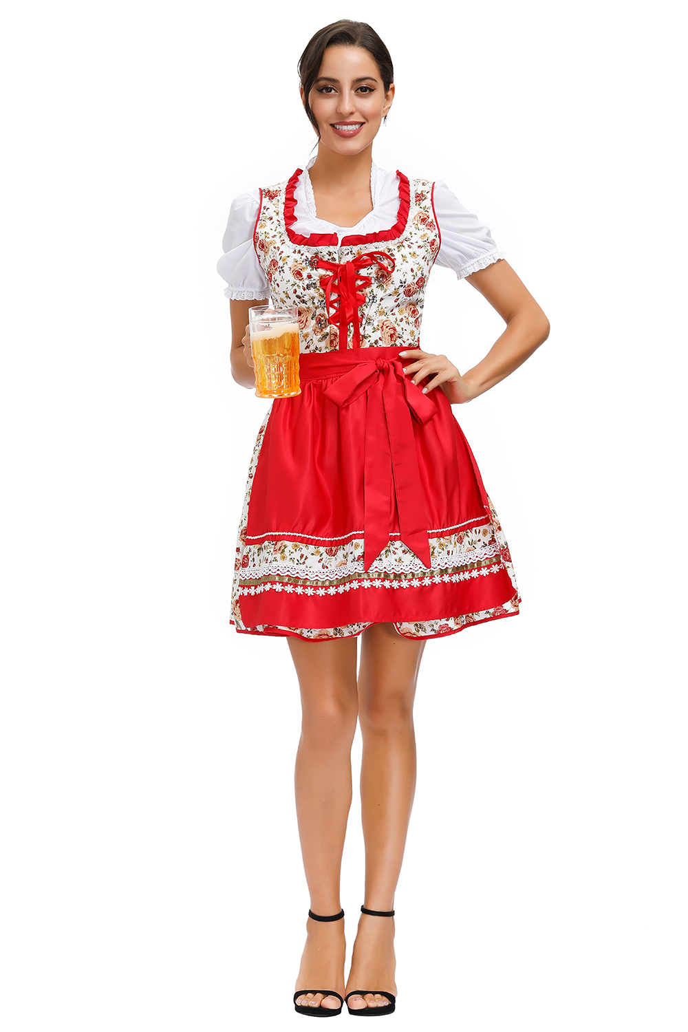 Новый Октоберфест Костюм Сексуальный Пиво Девушка Dirndl Платье Костюм